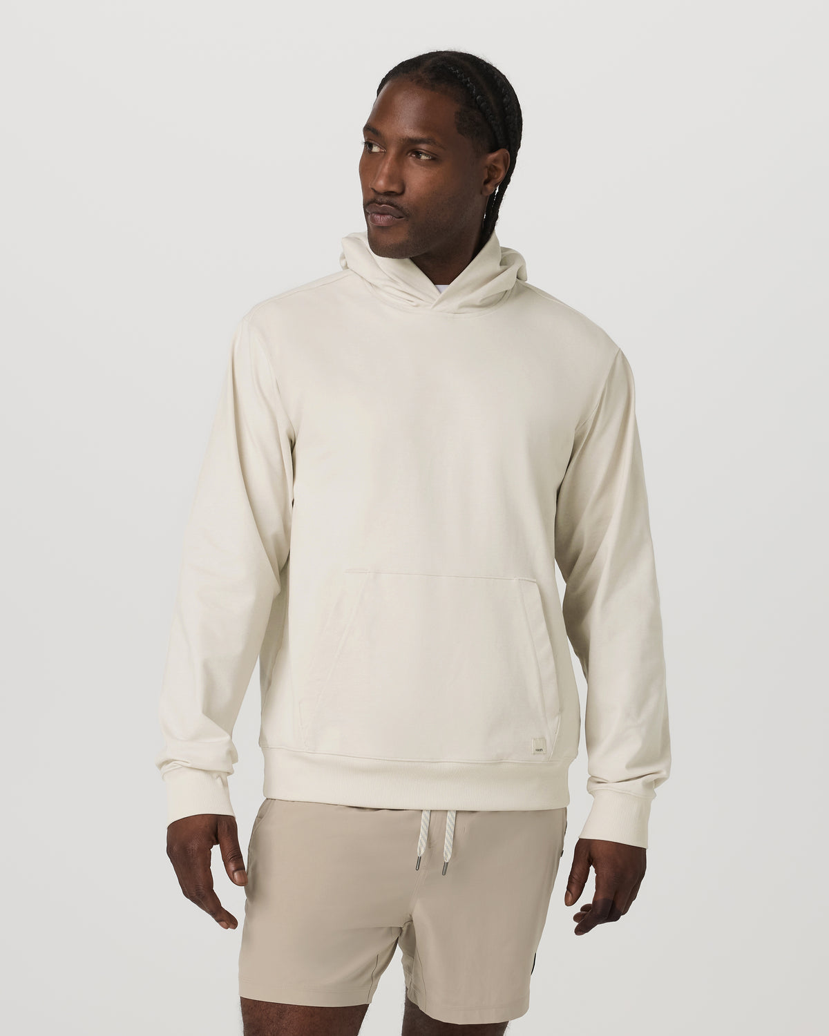 Men Vuori Coronado Pullover Hoodie 2.0 Men's Ivory Heather Hoodie