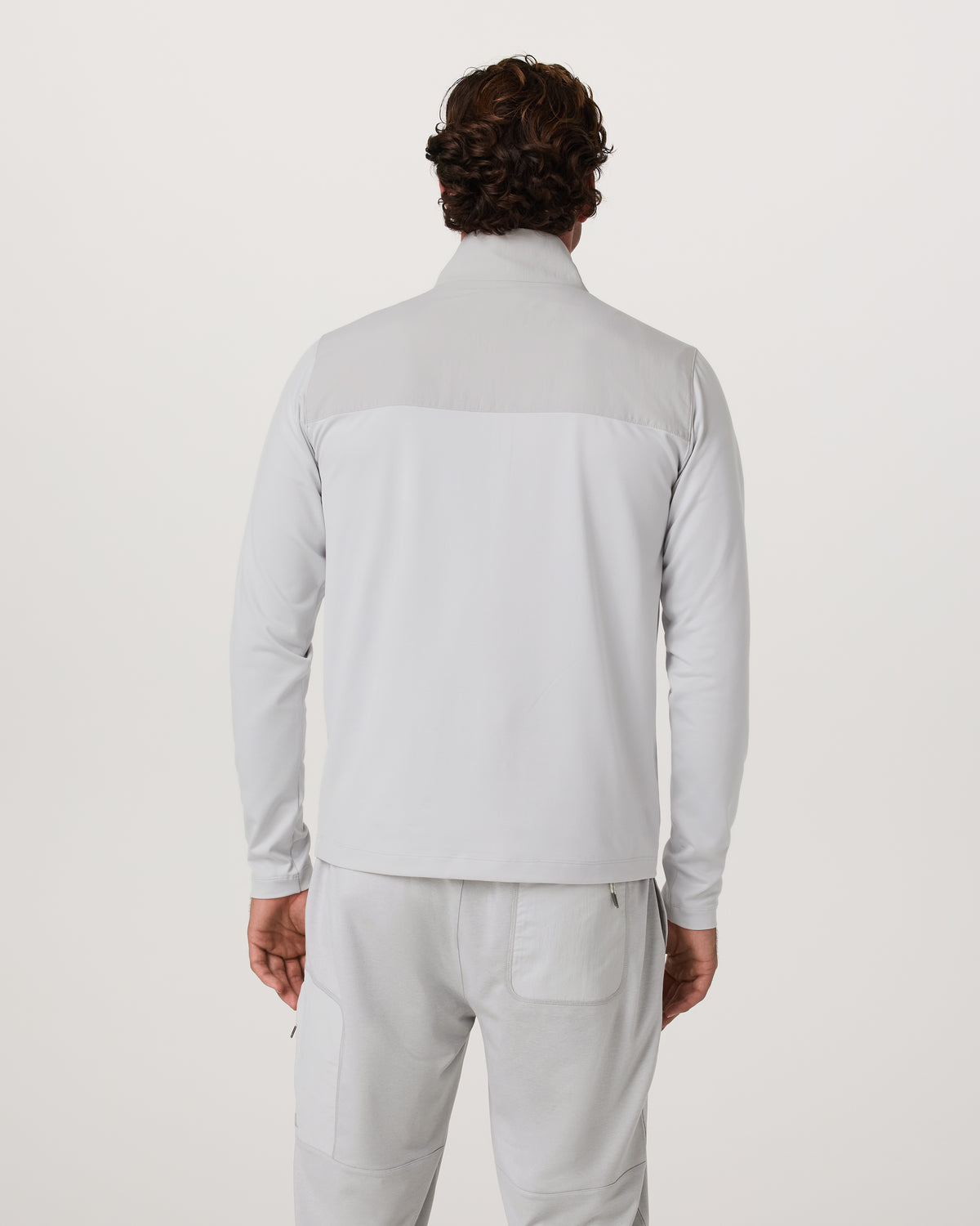 Men Vuori Sunday Element 1/2 Zip Men's Frost Grey Pullover