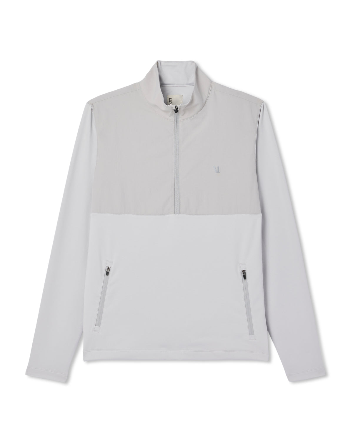 Men Vuori Sunday Element 1/2 Zip Men's Frost Grey Pullover