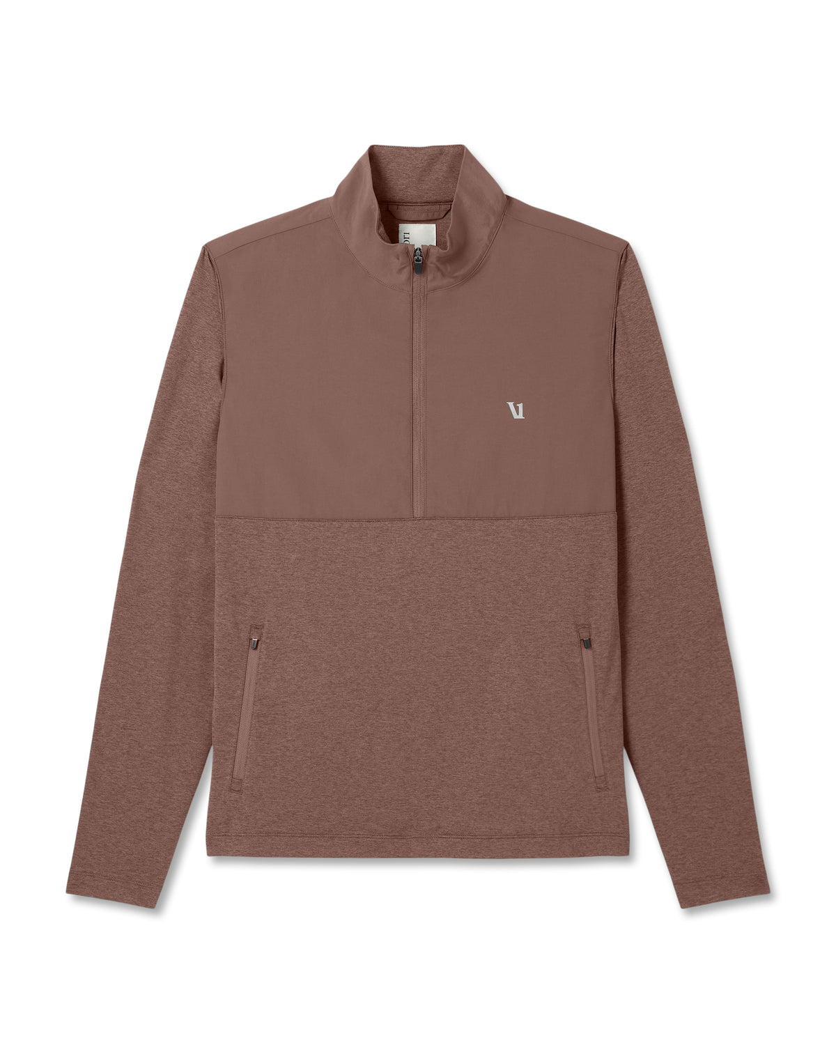 Men Vuori Sunday Element Half Zip Men's Sable Heather Layer