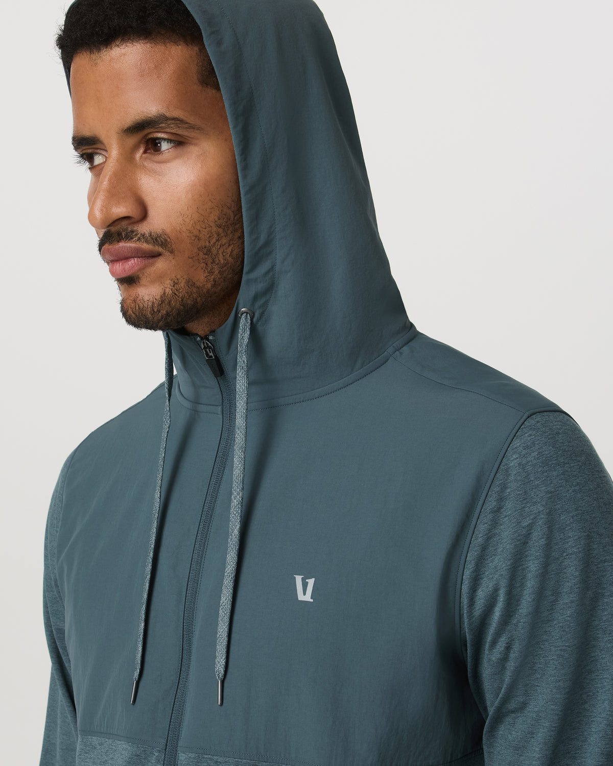 Men Vuori Sunday Element Jacket Men's Blue Sea Heather Jacket