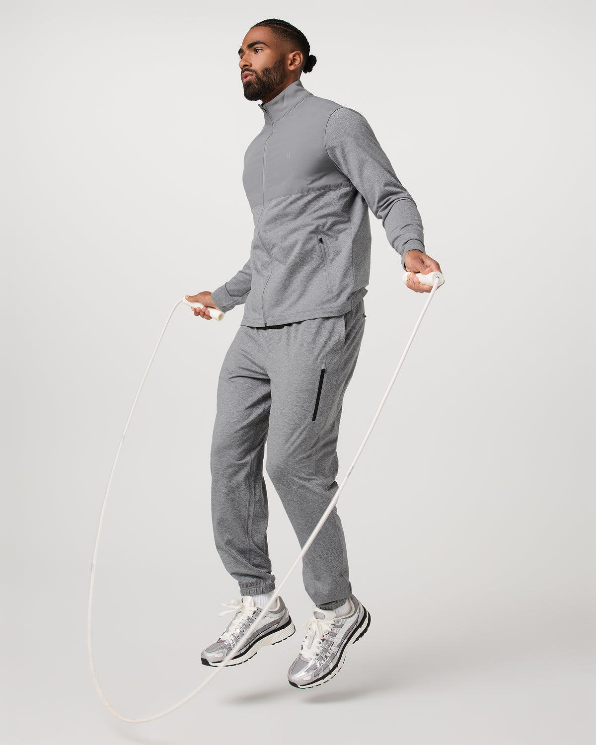 Men Vuori Sunday Element Track Jacket Men's Grey Heather