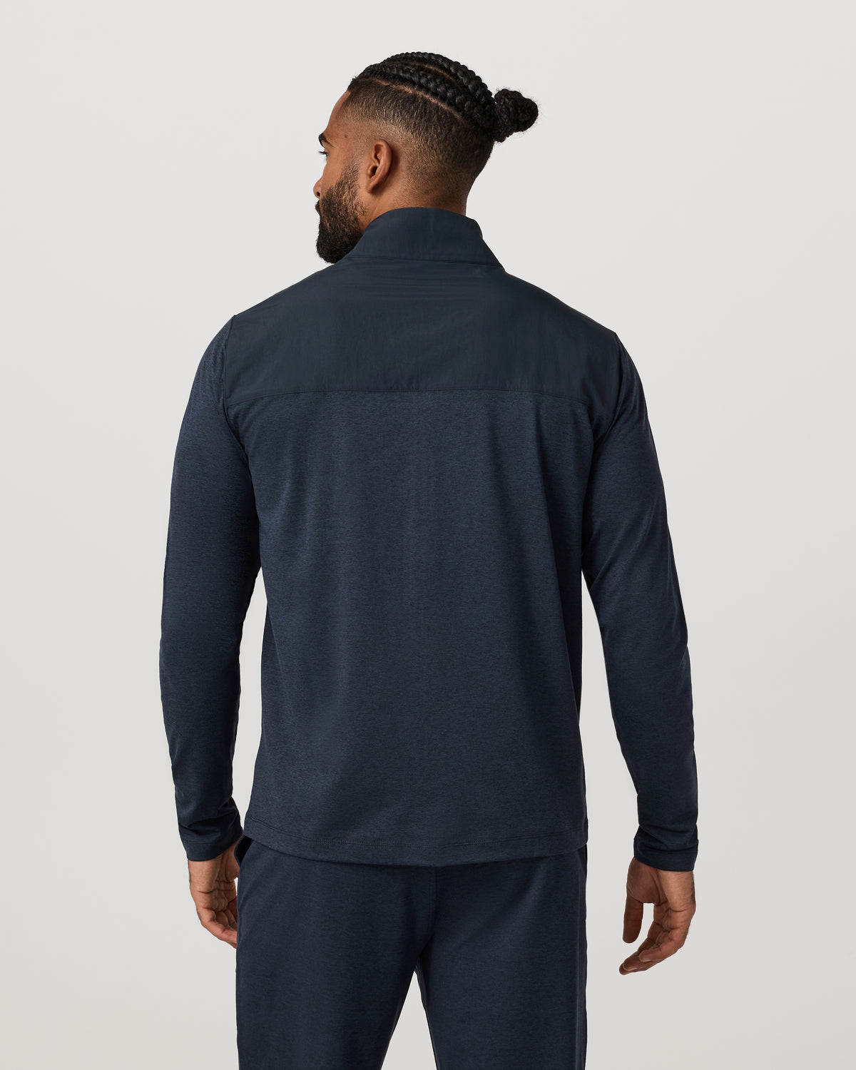 Men Vuori Sunday Element Track Jacket Men's Ink Heather Jacket