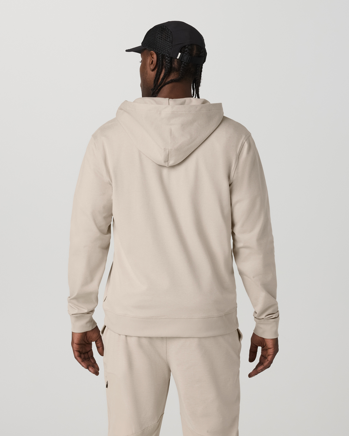 Men Vuori Men's Coronado Full Zip Hoodie 2.0 Limestone Heather