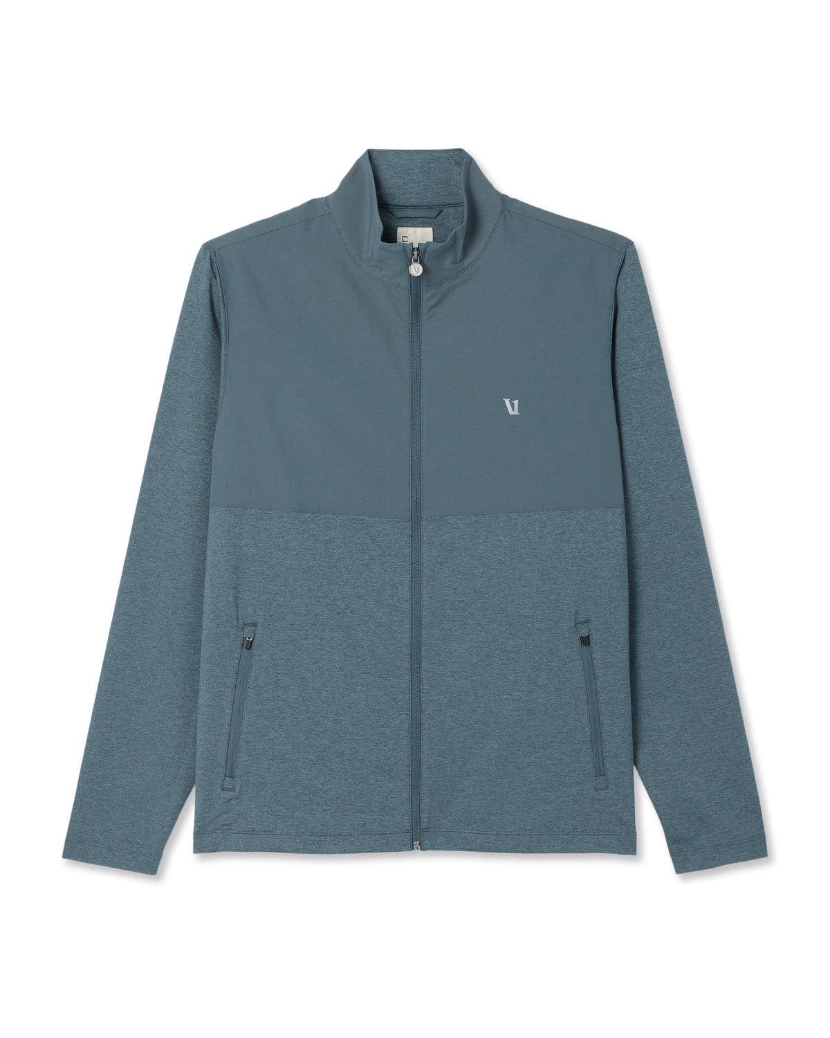 Men Vuori Sunday Element Track Jacket Men's Blue Sea Heather Jacket