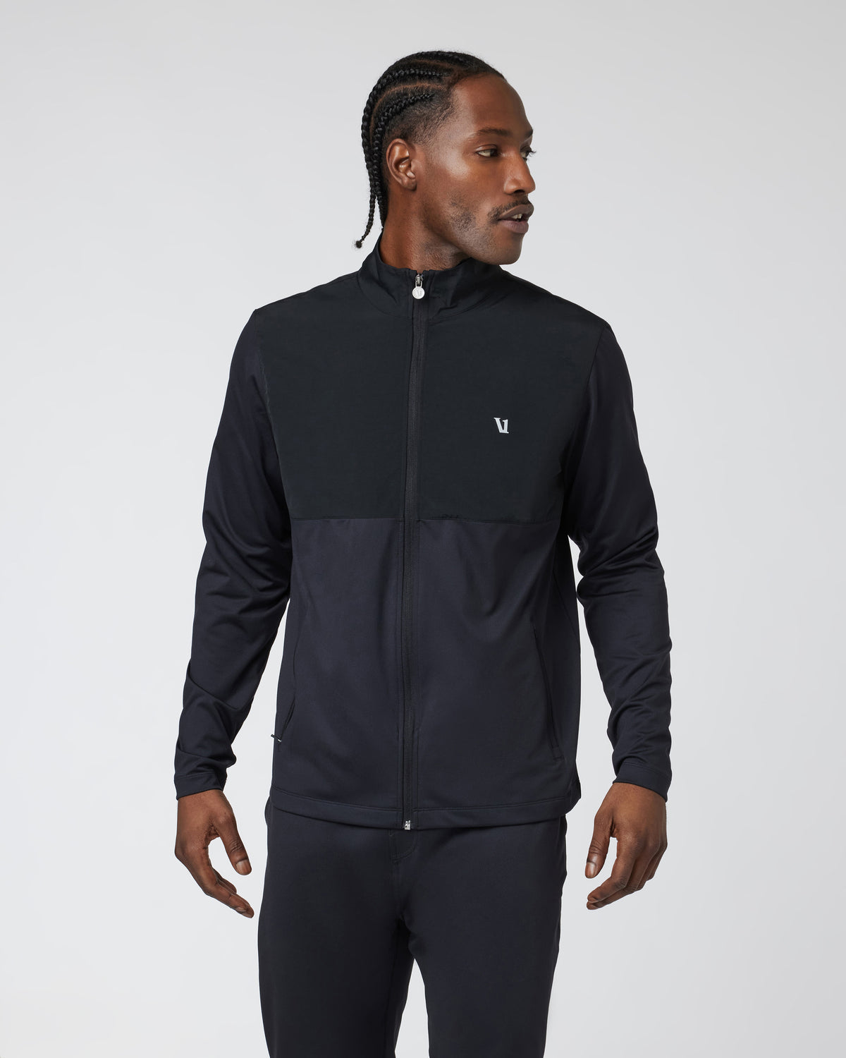 Men Vuori Sunday Element Track Jacket Men's Black Jacket