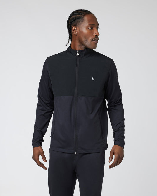 Men Vuori Sunday Element Track Jacket Men's Black Jacket