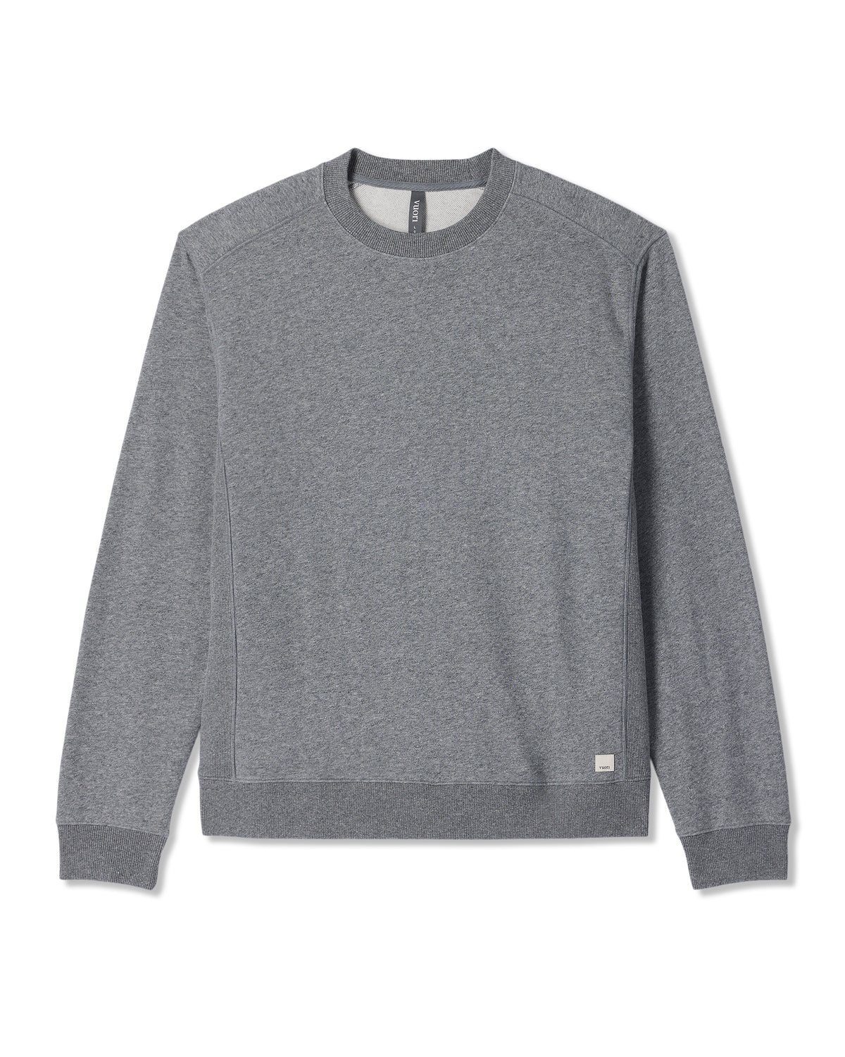 Men Vuori Cypress Vintage Crew Men's Heather Grey Fleece Pullover