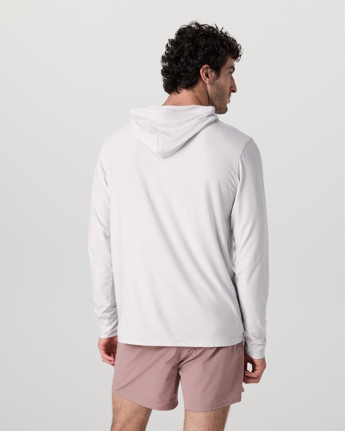Men Vuori Strato Tech Hoodie Men's Frost Grey Workout Hoodie