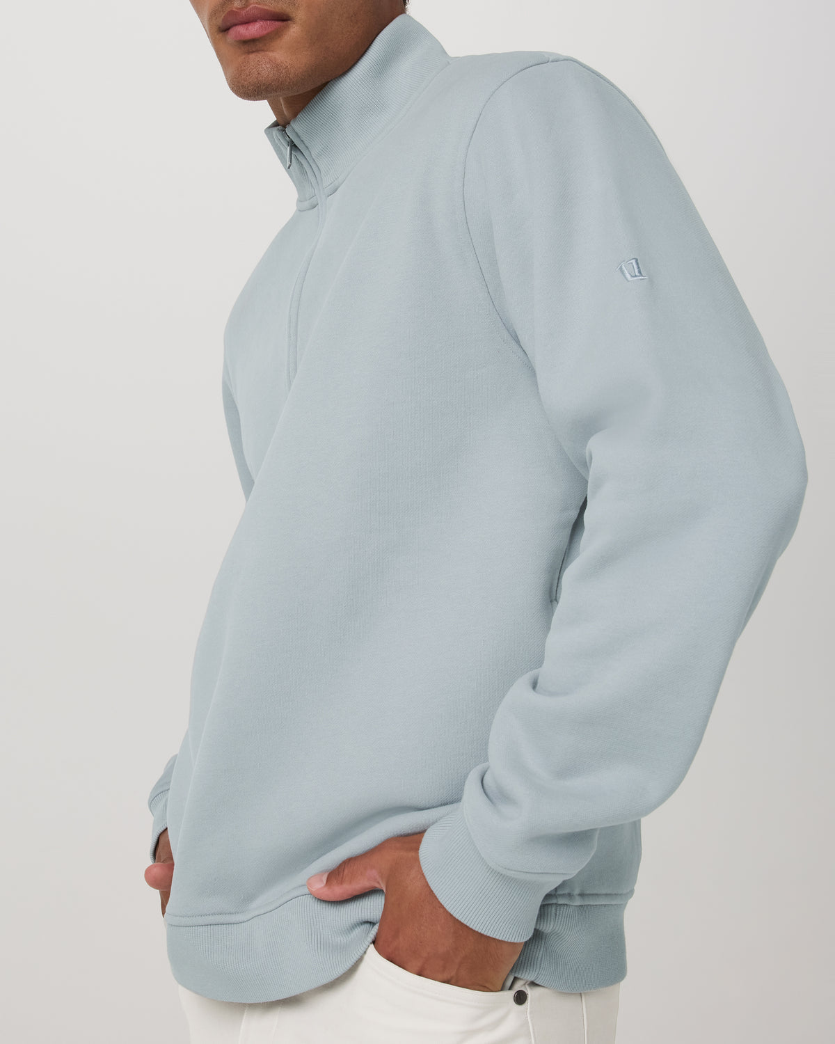 Men Vuori Seaside 1/2 Zip Classic Men's Blue Haze Pullover
