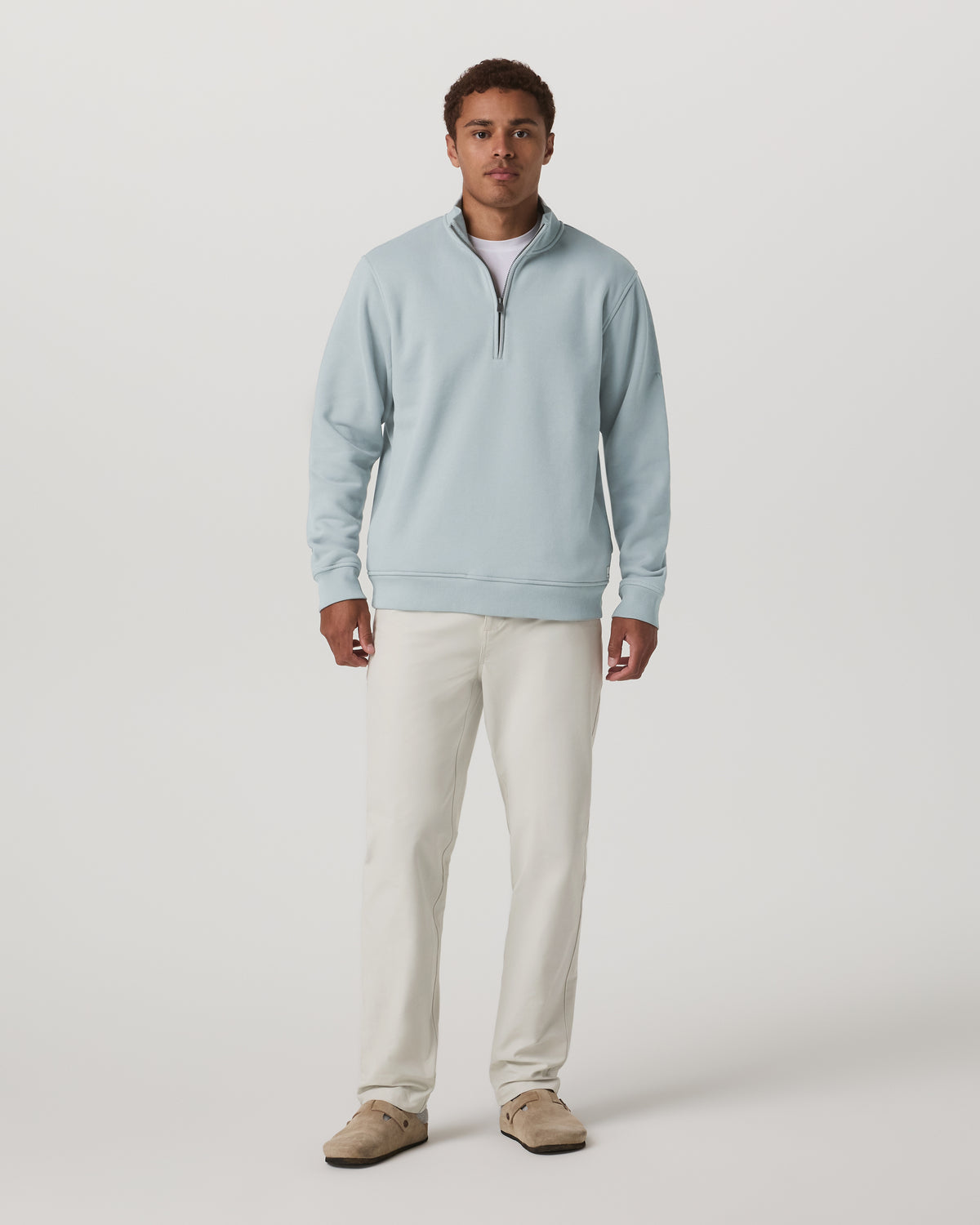 Men Vuori Seaside 1/2 Zip Classic Men's Blue Haze Pullover