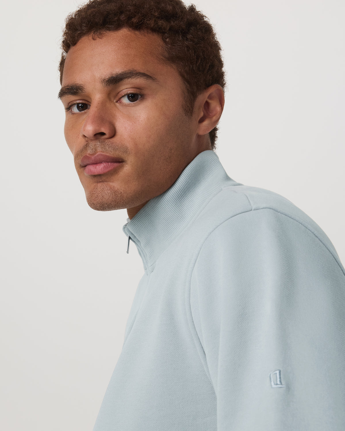 Men Vuori Seaside 1/2 Zip Classic Men's Blue Haze Pullover