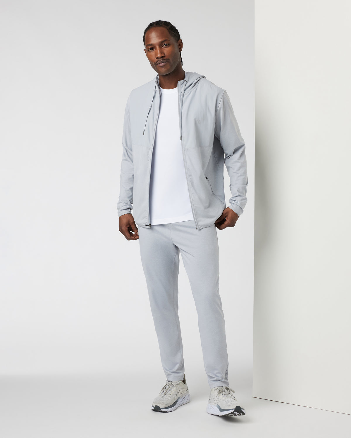 Men Vuori Sunday Element Jacket Platinum Heather