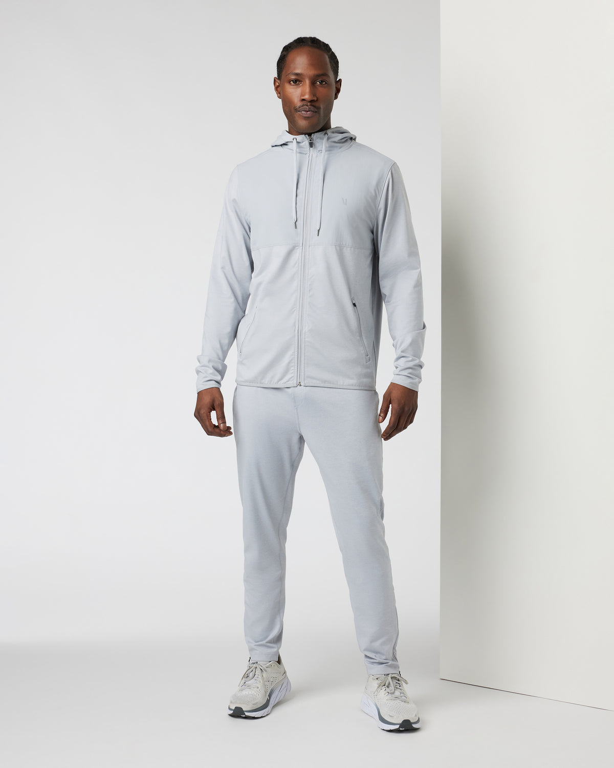 Men Vuori Sunday Element Jacket Platinum Heather