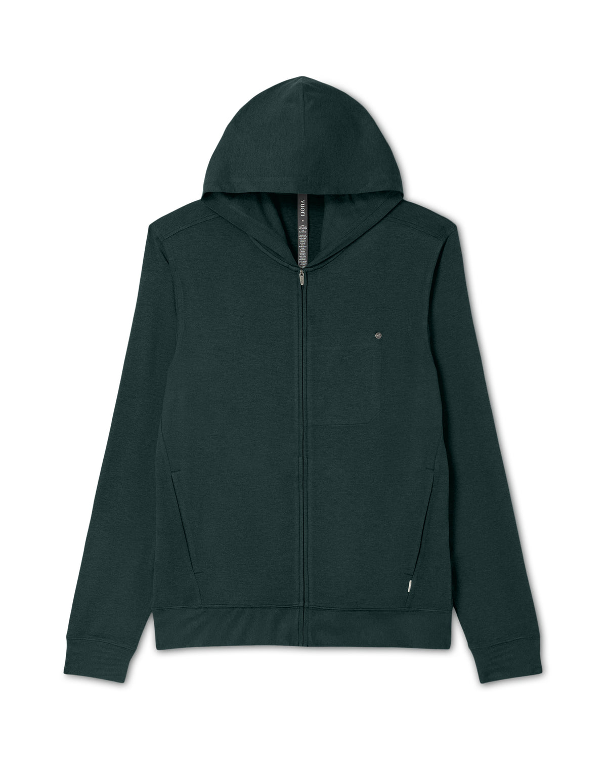 Men Vuori Ponto Full Zip Hoodie Men's Spruce Heather Hoodie