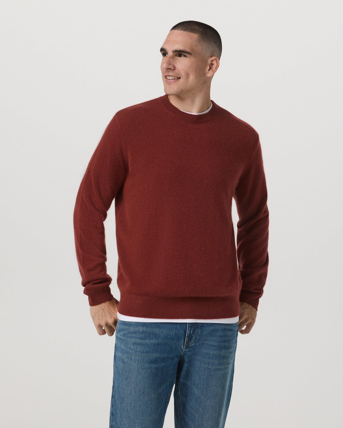 Men Vuori Berik Cashmere Sweater Men's Spiced Apple Sweater