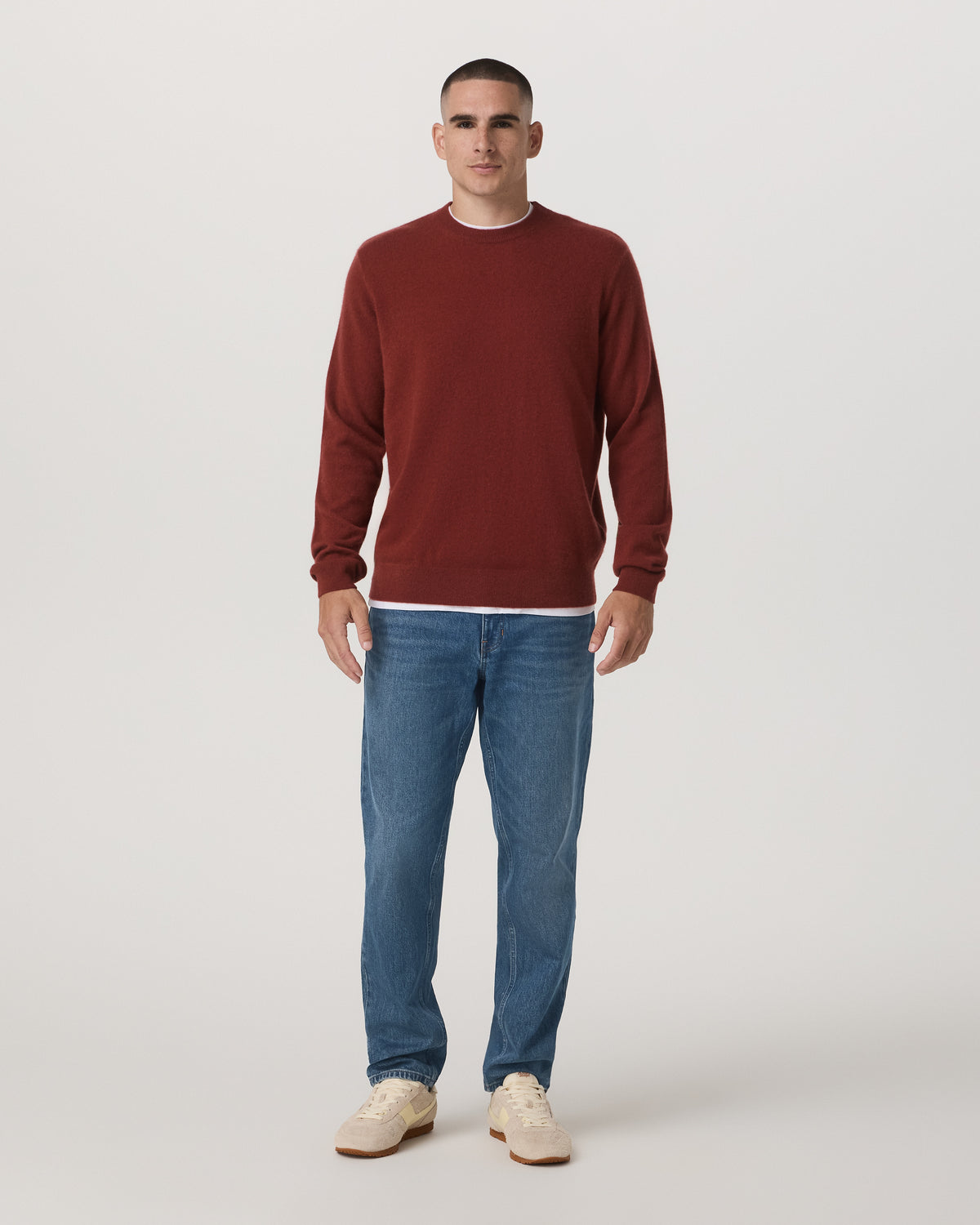 Men Vuori Berik Cashmere Sweater Men's Spiced Apple Sweater