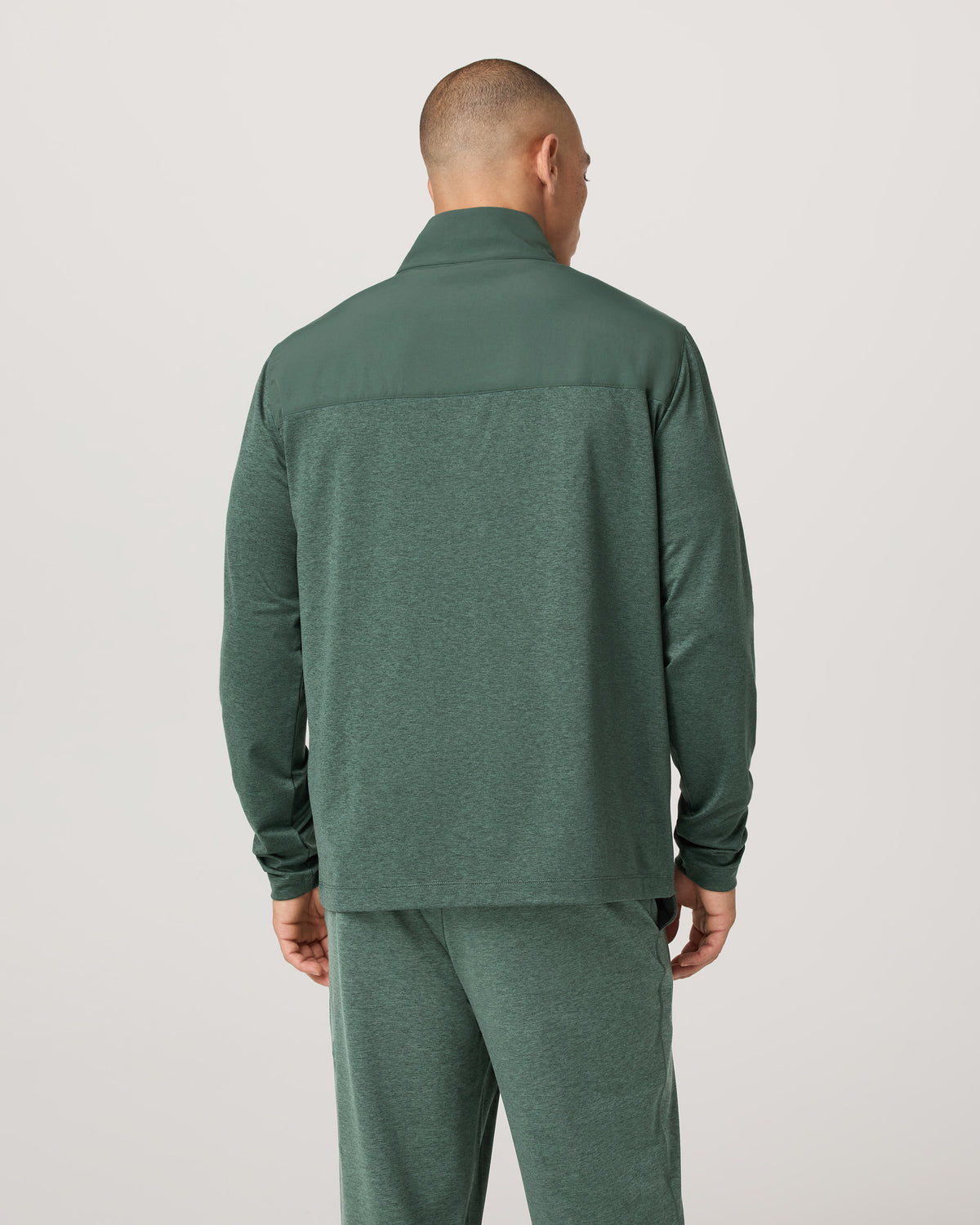 Men Vuori Men's Sunday Element Track Jacket Agate Green Heather