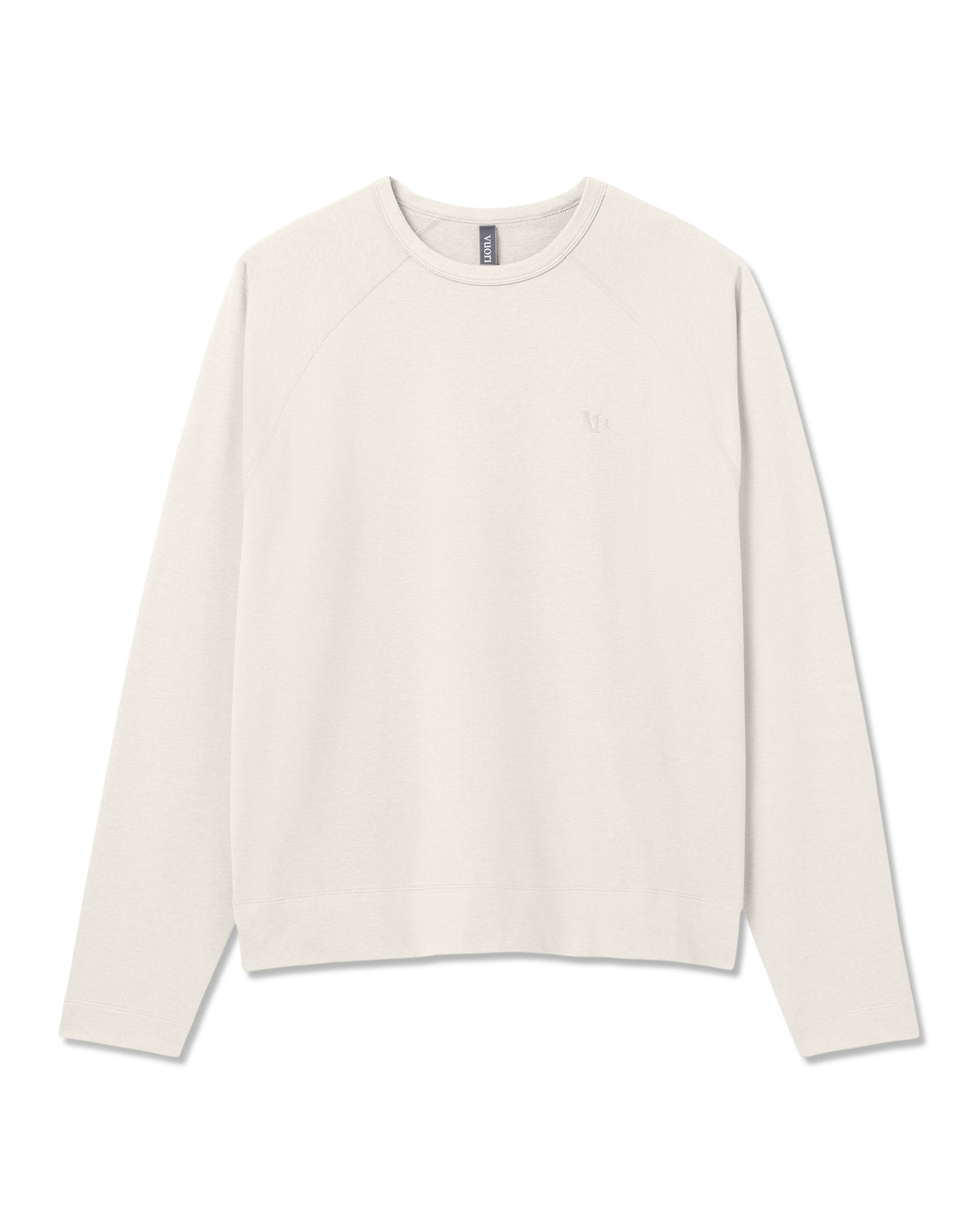 Men Vuori Coronado Crew - Relaxed Fit Men's Ivory Heather Crew