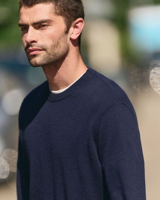 Men Vuori Berik Cashmere Sweater Men's Sweater in Ink