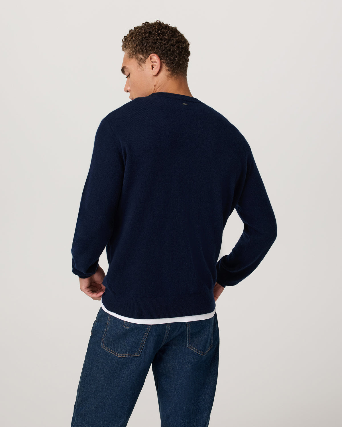 Men Vuori Berik Cashmere Sweater Men's Sweater in Ink