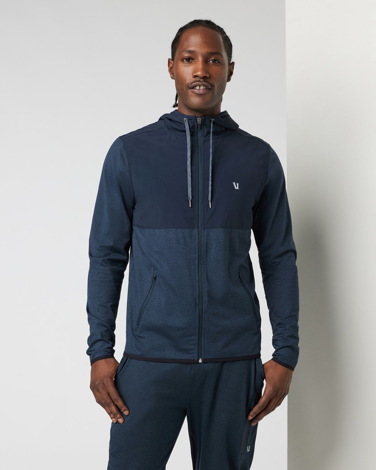 Men Vuori Sunday Element Jacket Men's Ink Blue Running Jacket