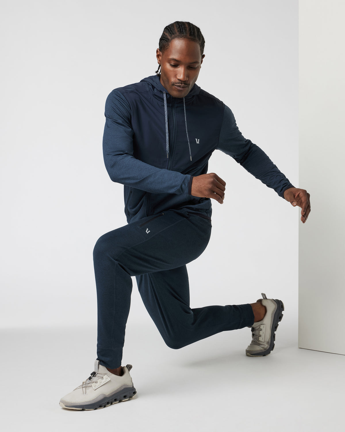 Men Vuori Sunday Element Jacket Men's Ink Blue Running Jacket
