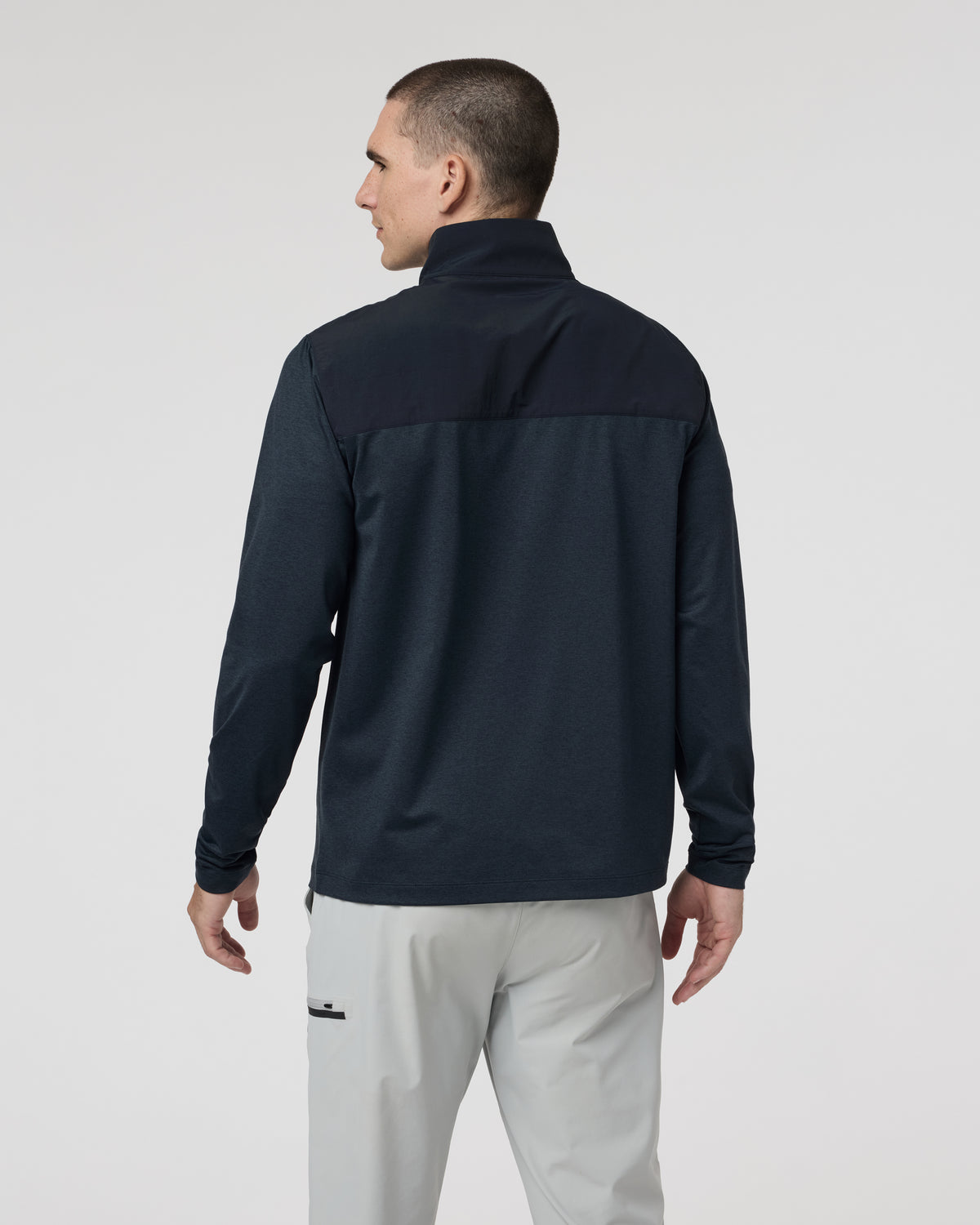 Men Vuori Sunday Element Half Zip Ink Heather