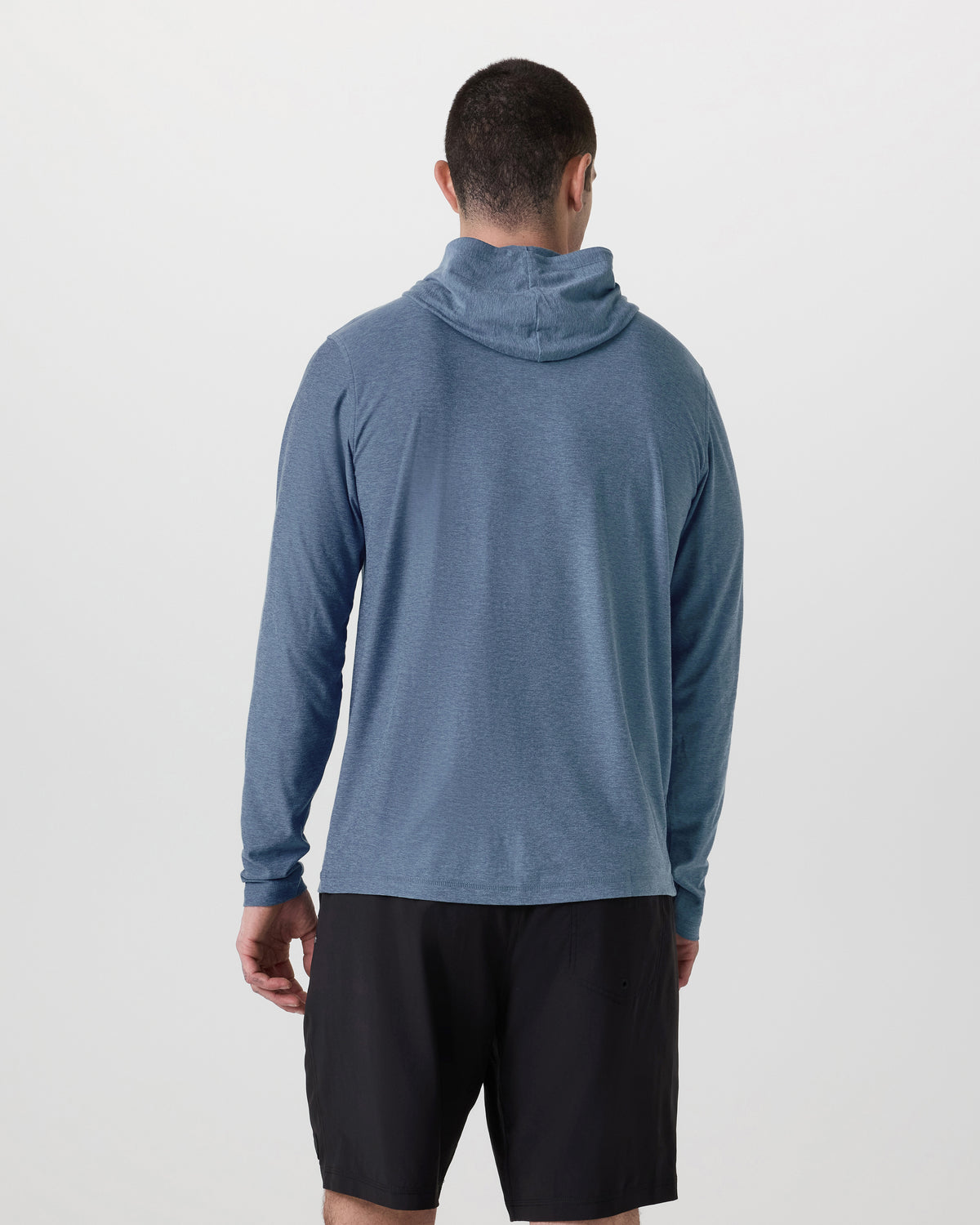 Men Vuori Strato Tech Hoodie Men's Pool Blue Workout Hoodie