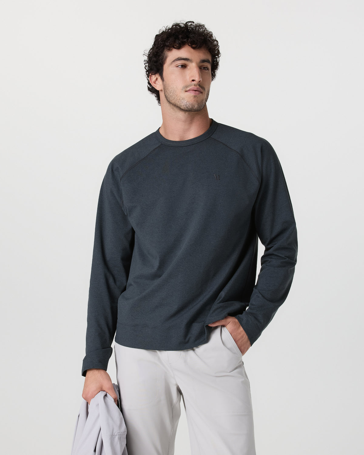 Men Vuori Coronado Crew Midnight Heather