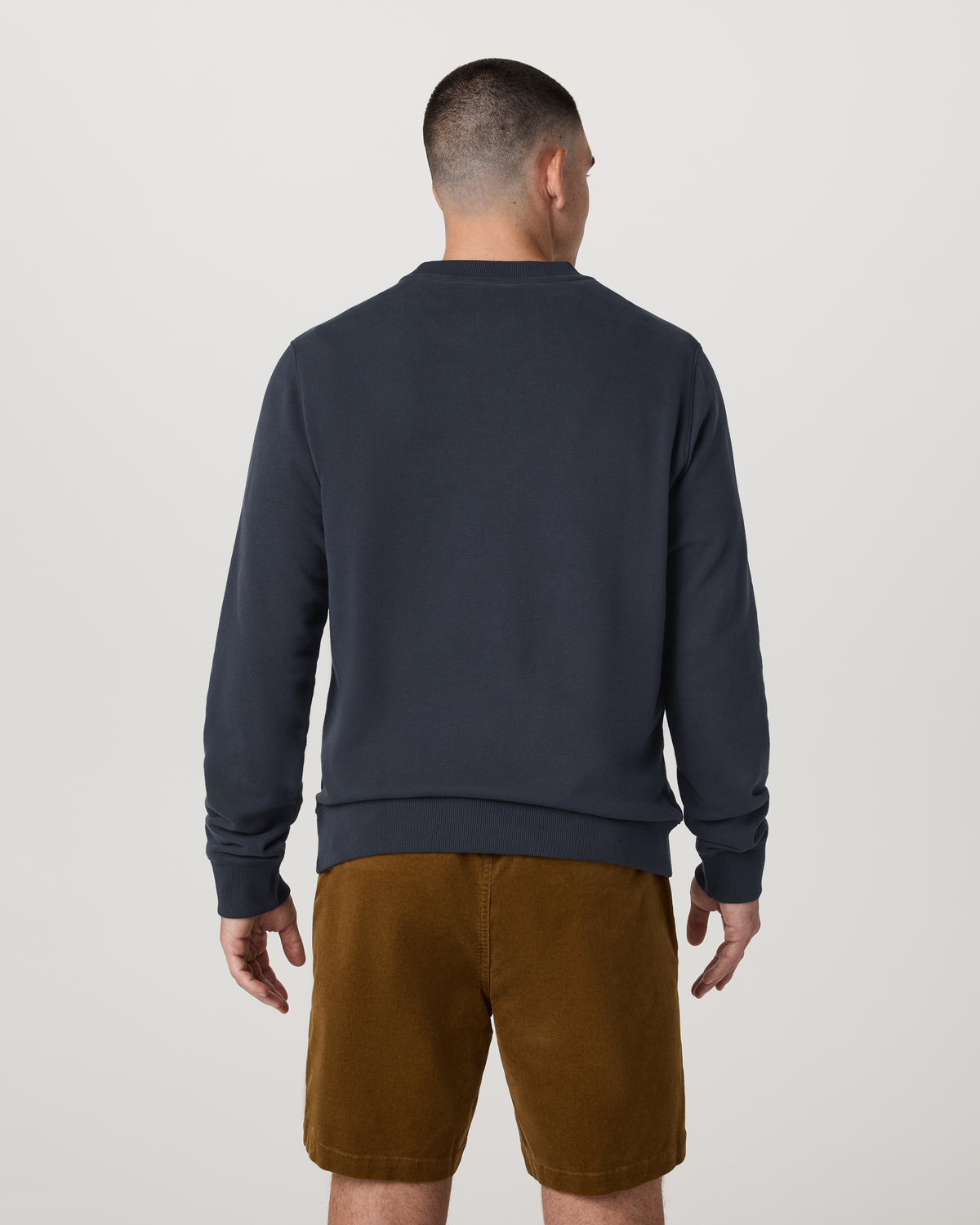 Men Vuori Cypress Logo Crew Men's Navy Sweatshirt