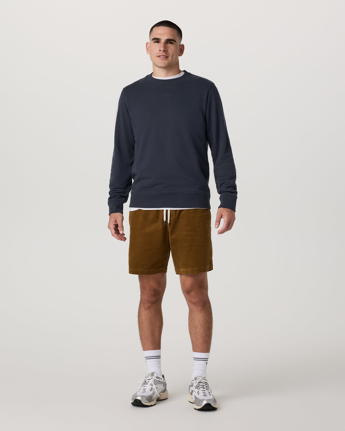 Men Vuori Cypress Logo Crew Men's Navy Sweatshirt