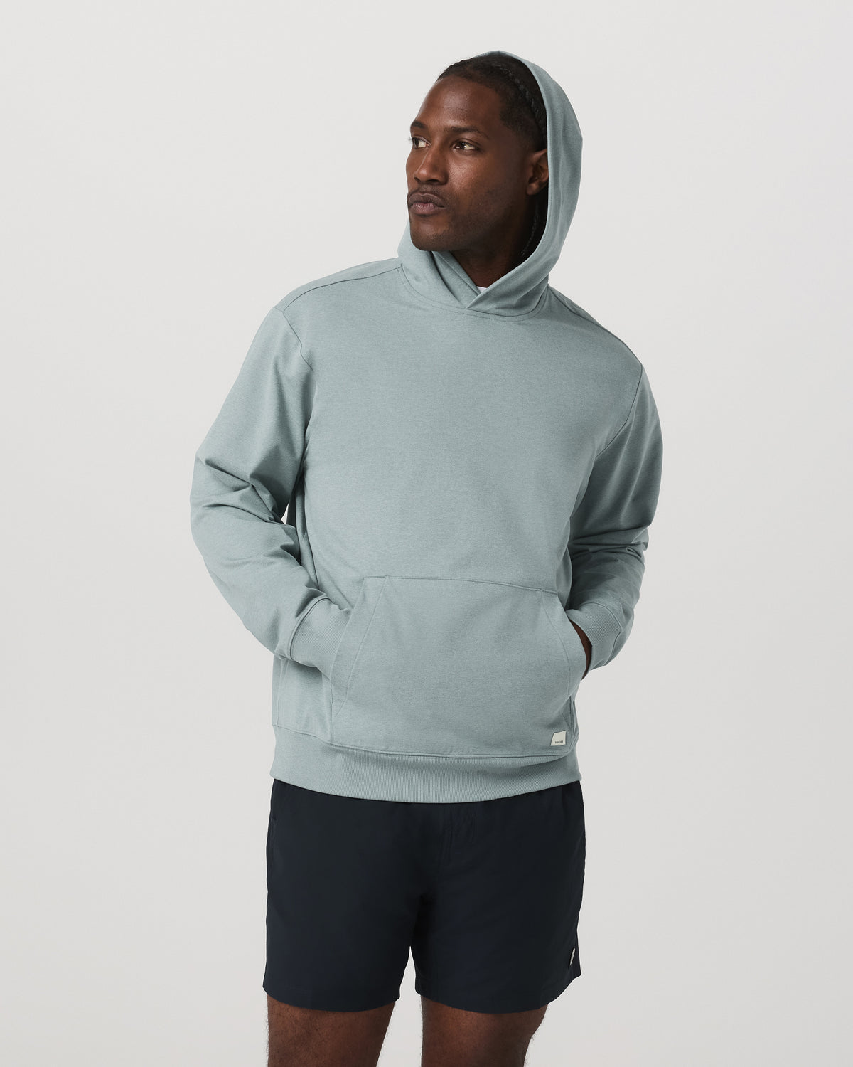 Men Vuori Men's Coronado Pullover Hoodie 2.0 Misty Blue Heather