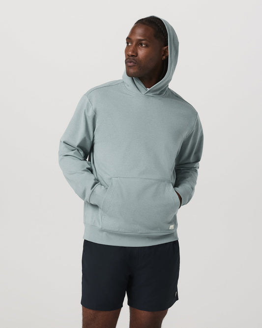 Men Vuori Men's Coronado Pullover Hoodie 2.0 Misty Blue Heather