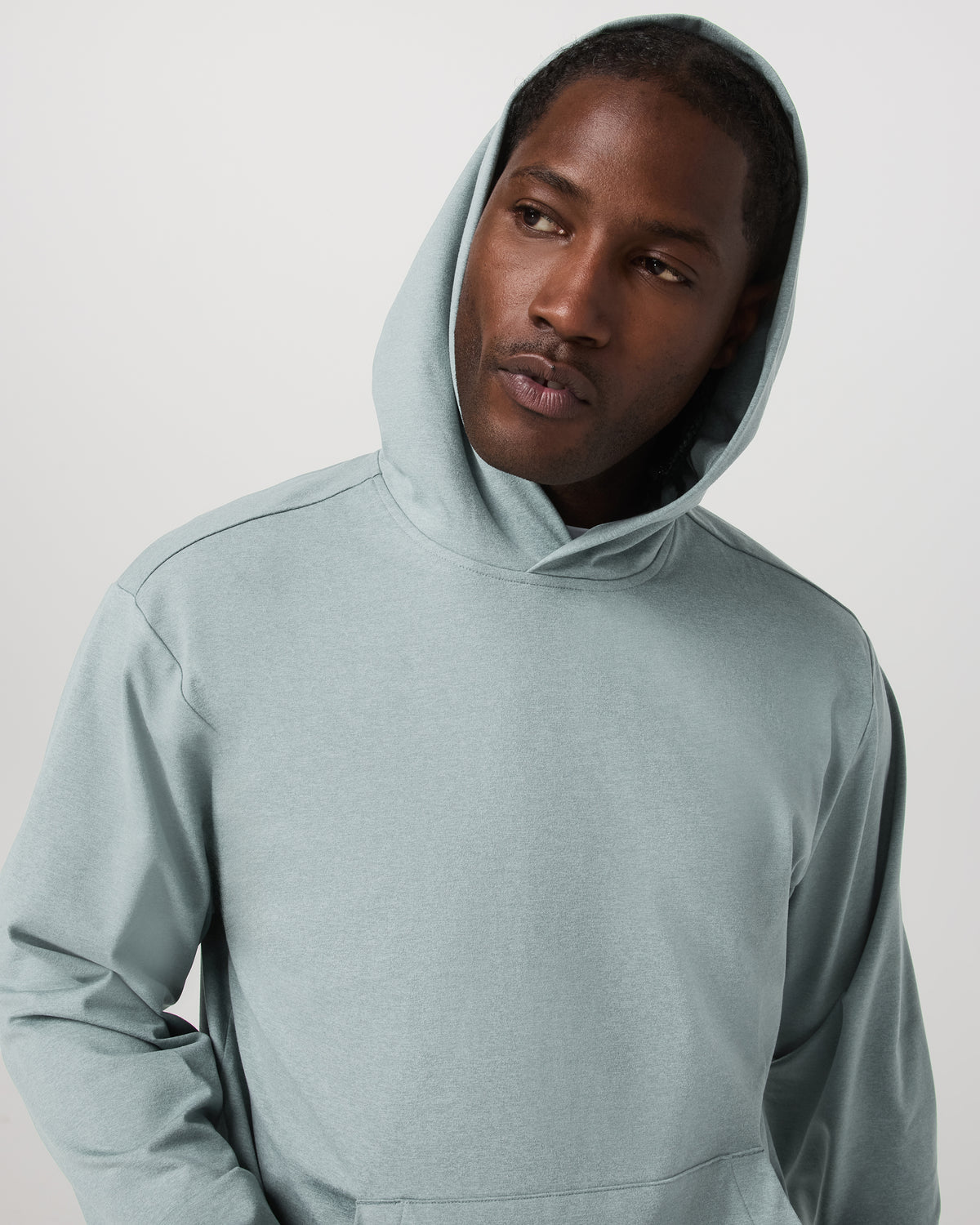 Men Vuori Men's Coronado Pullover Hoodie 2.0 Misty Blue Heather