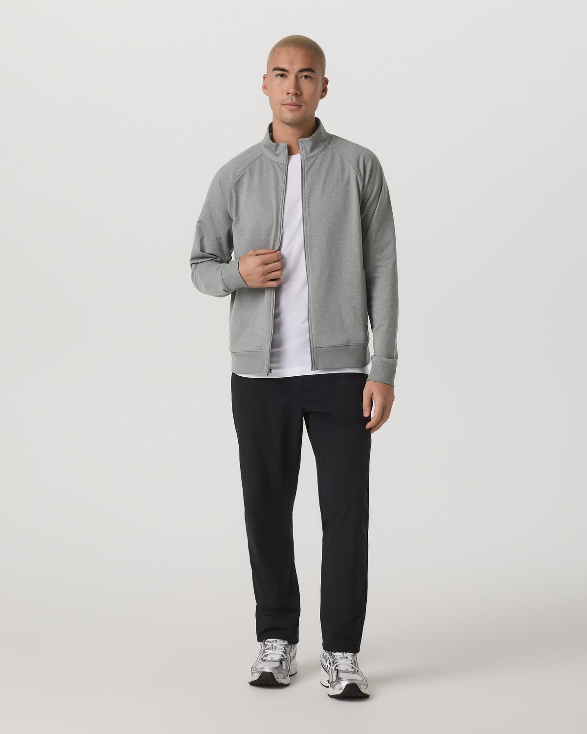 Men Vuori Coronado Novelty Full Zip Men's Driftwood Heather Jacket