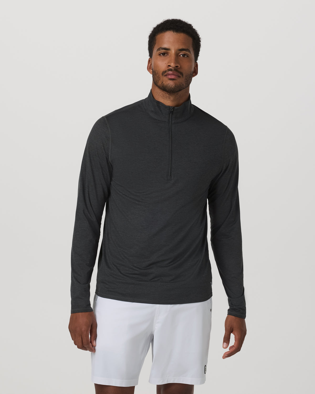 Men Vuori Ease Performance Half Zip 2.0 Charcoal Heather
