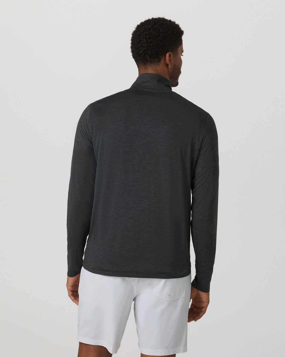 Men Vuori Ease Performance Half Zip 2.0 Charcoal Heather