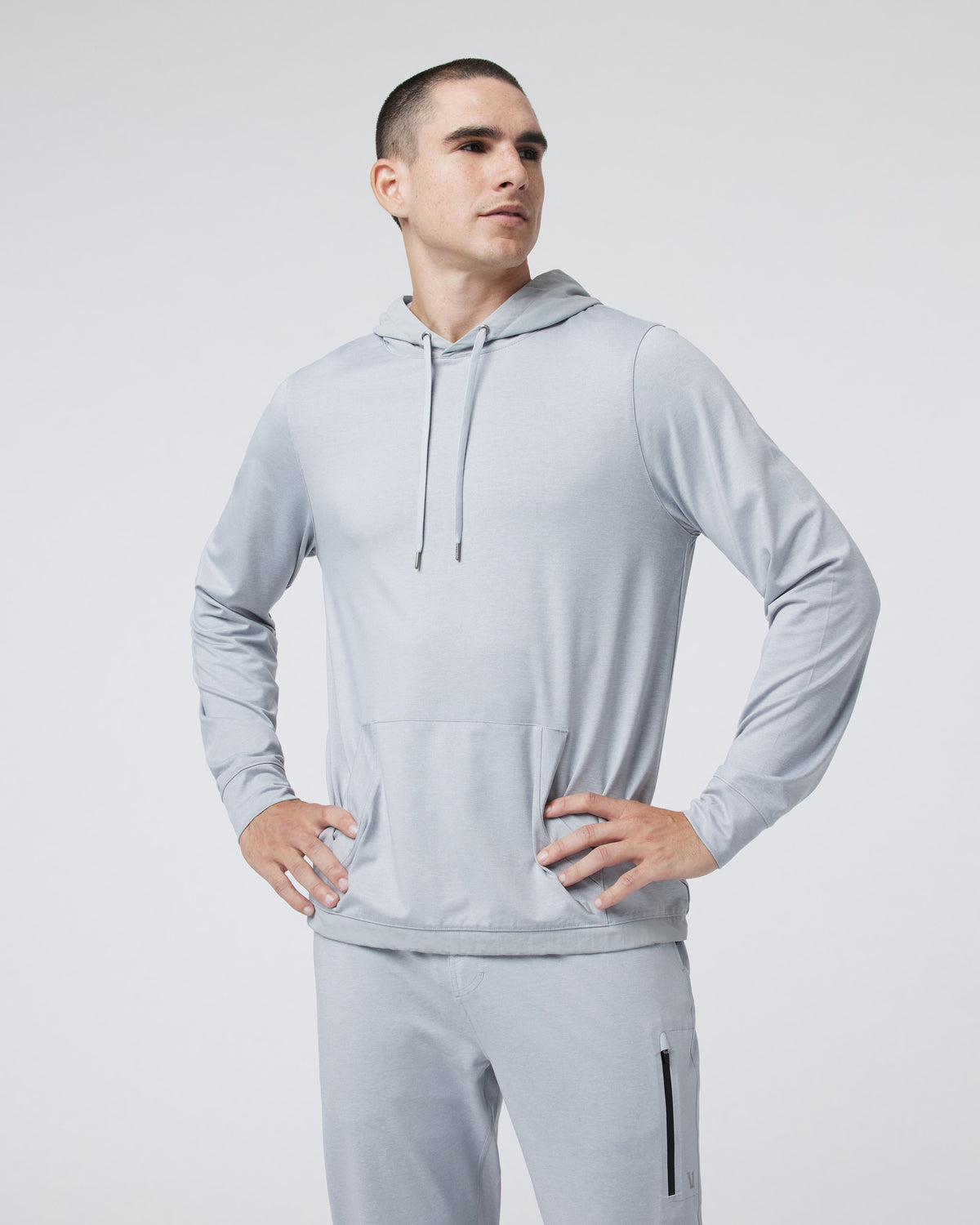 Men Vuori Sunday Element Hoodie Men's Platinum White Hoodie