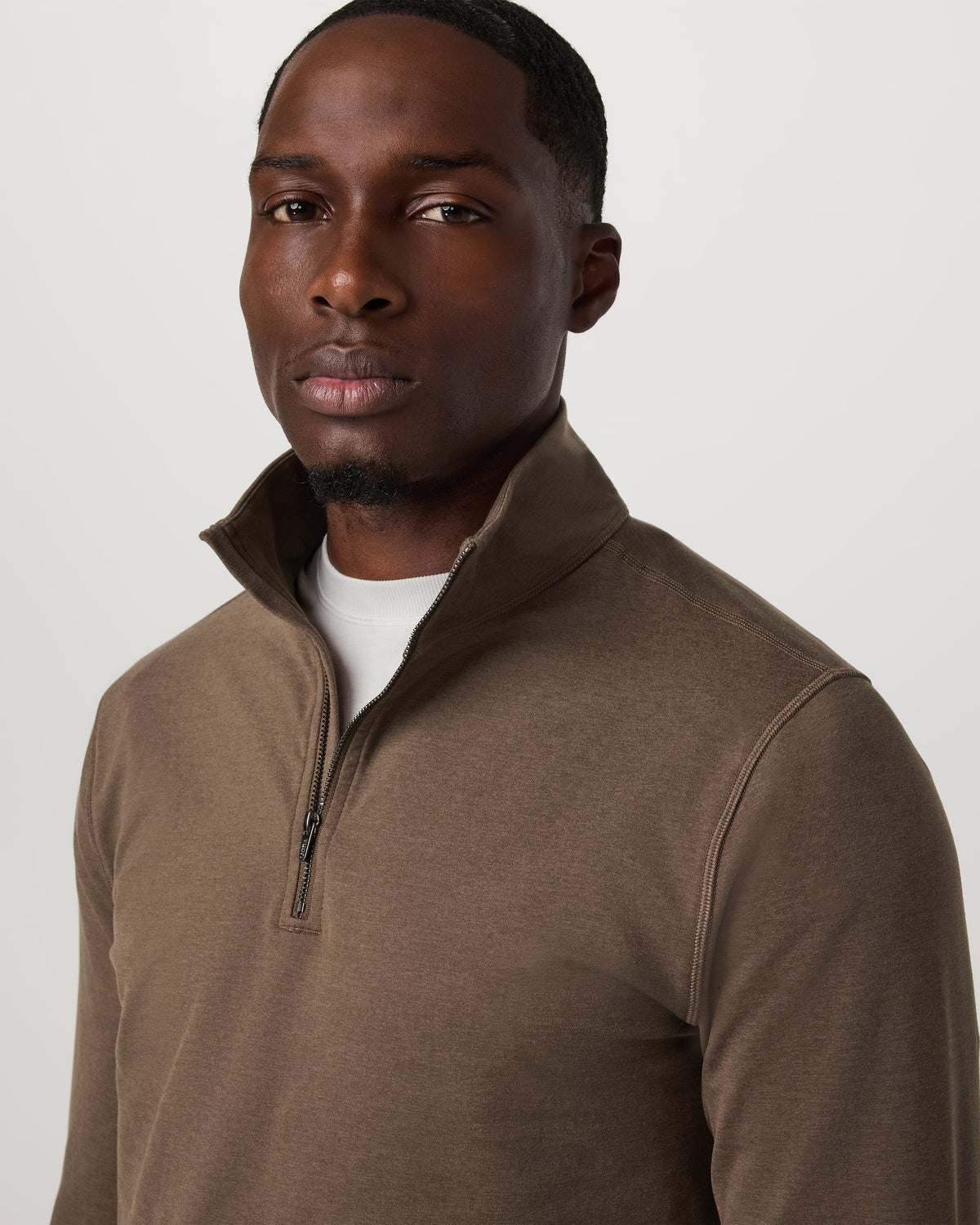 Men Vuori Coronado 1/2 Zip Men's Espresso Heather Pullover