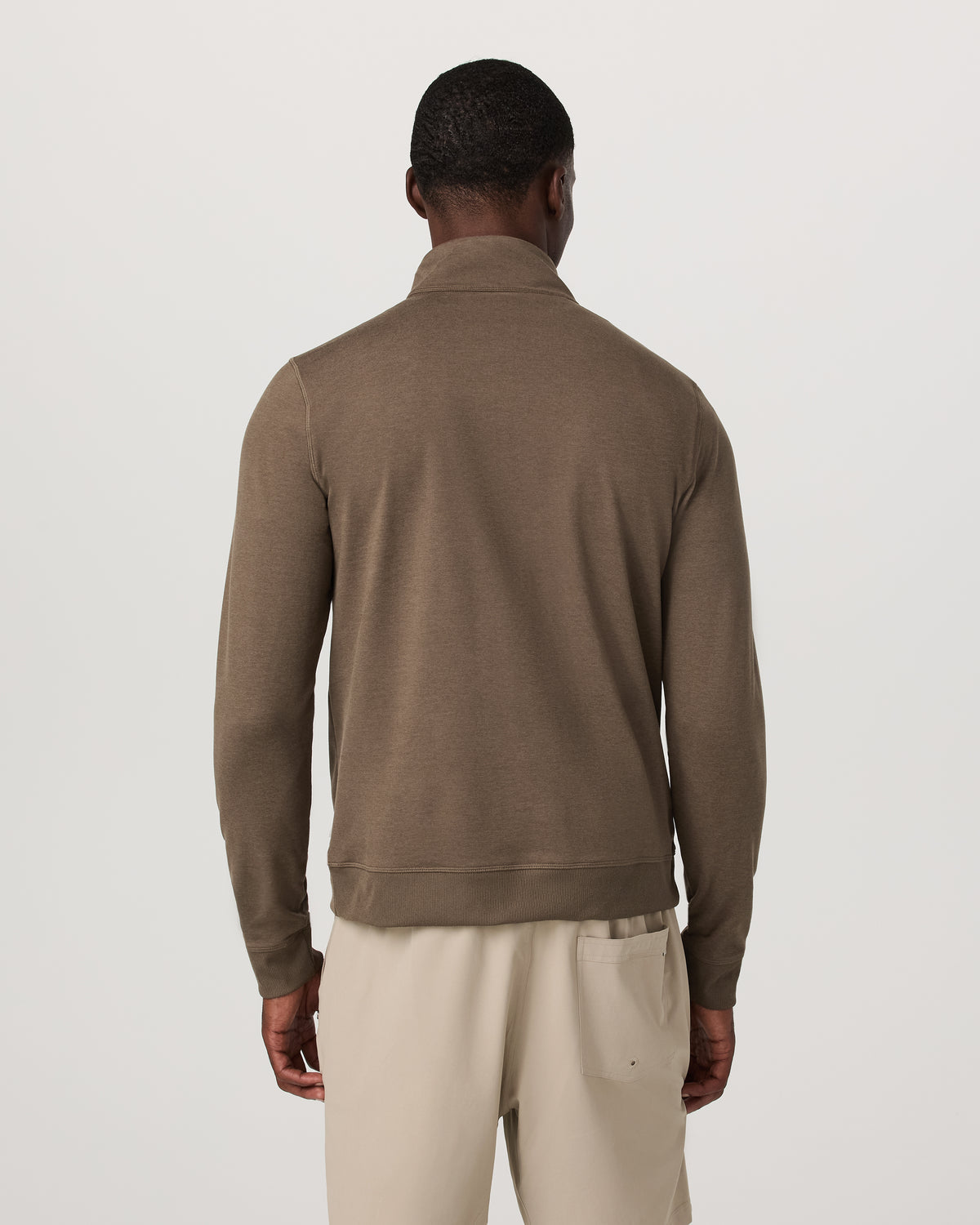 Men Vuori Coronado 1/2 Zip Men's Espresso Heather Pullover