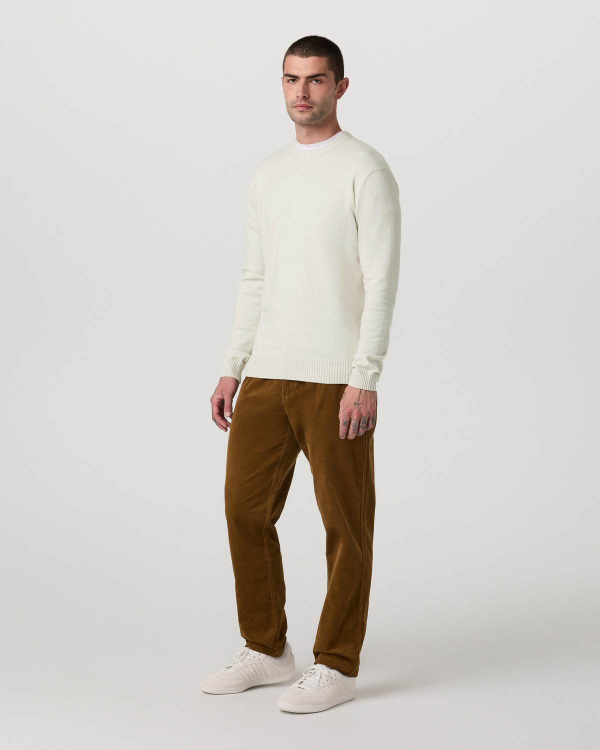 Men Vuori Fluent Sweater Men's Winter Grey Cashmere Sweater
