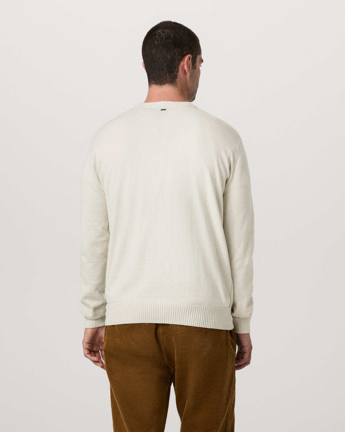 Men Vuori Fluent Sweater Men's Winter Grey Cashmere Sweater