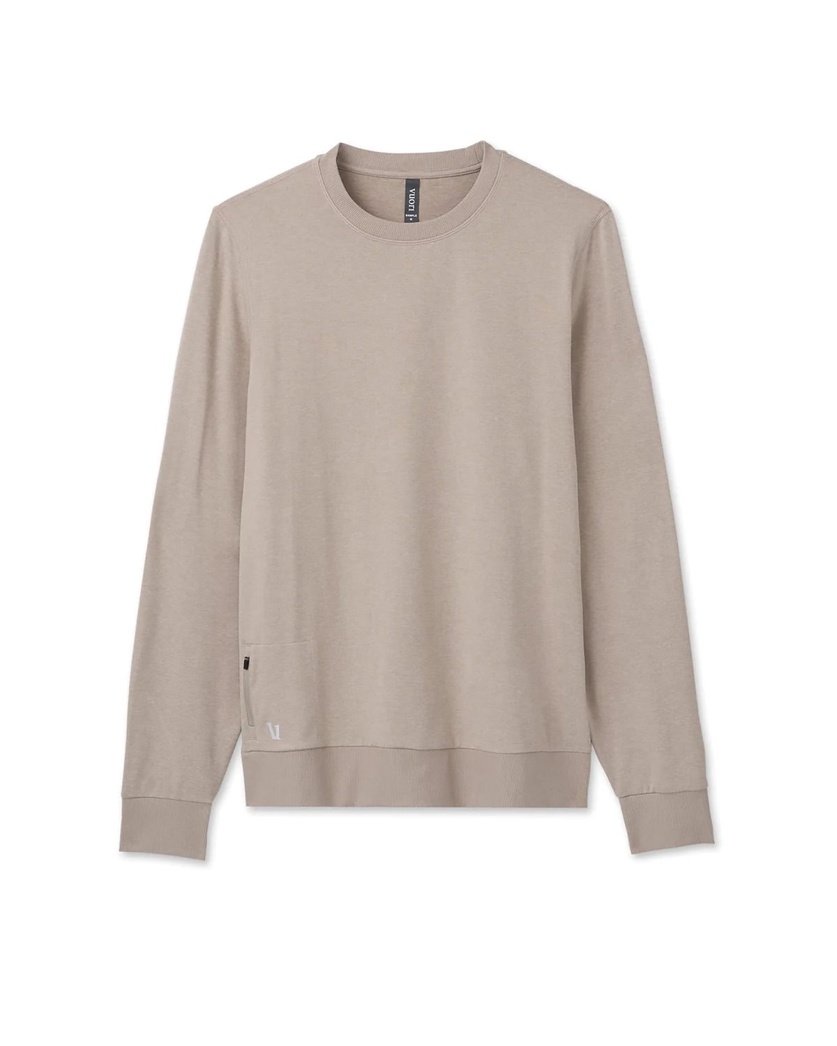 Men Vuori Ponto Performance Crew Dark Salt Heather Pullover
