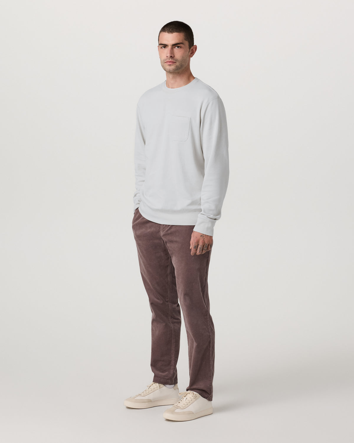 Men Vuori Jeffreys Crew 2.0 Men's Winter Grey Heather Pullover