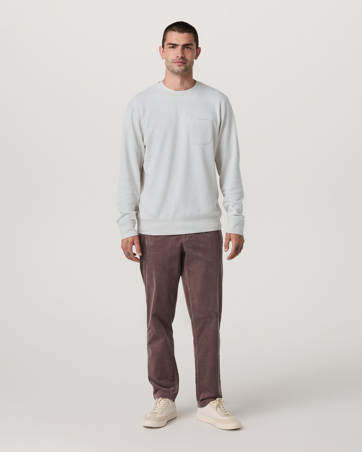 Men Vuori Jeffreys Crew 2.0 Men's Winter Grey Heather Pullover