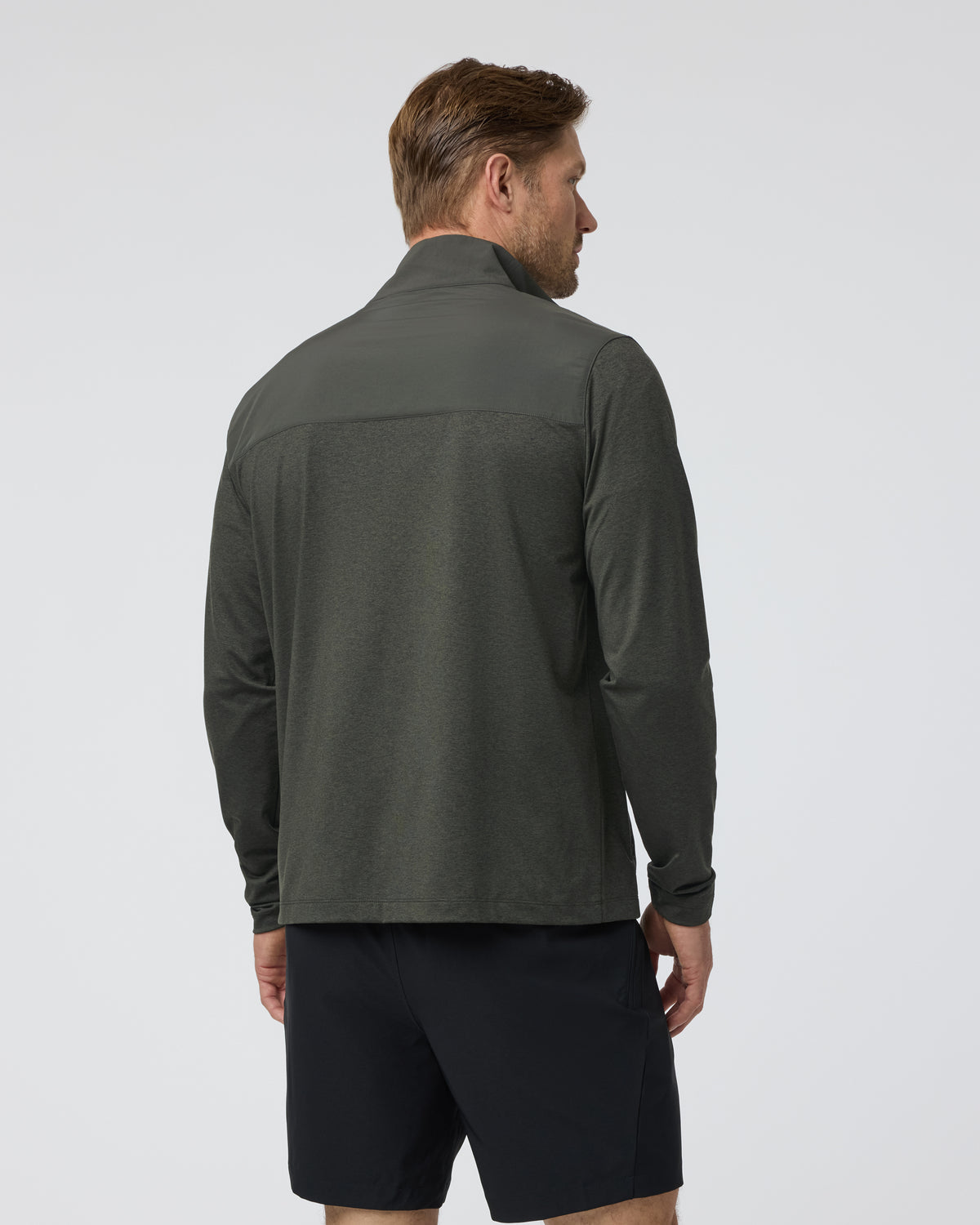 Men Vuori Sunday Element Track Jacket Kale Heather