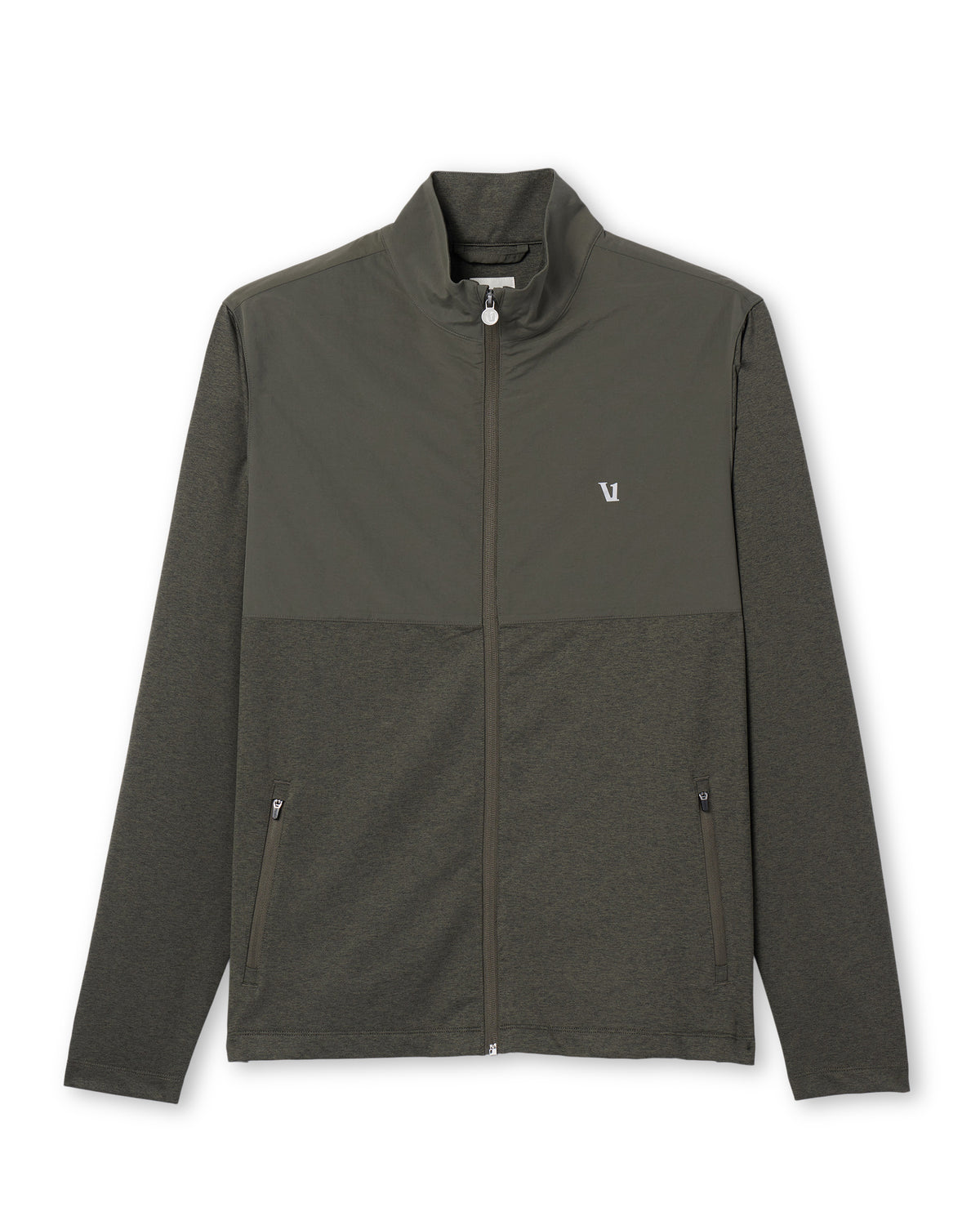 Men Vuori Sunday Element Track Jacket Kale Heather