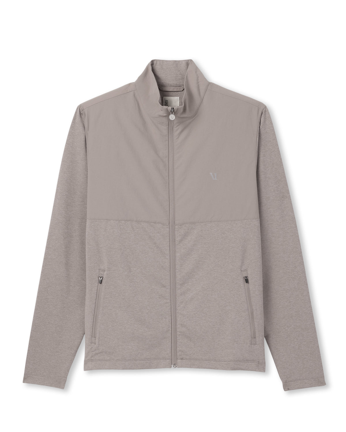 Men Vuori Sunday Element Track Jacket Mocha Heather