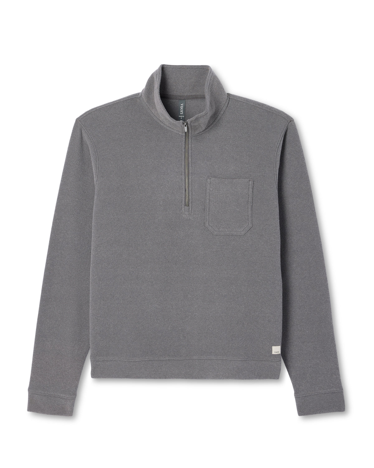 Men Vuori Beach Fleece 1/2 Zip - Relaxed Pinecone Heather Pullover